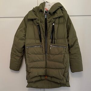 Orolay Olive Green Puffer Jacket with Hood Sherpa Amazon